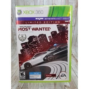 Need for Speed: Most Wanted Limited Edit Microsoft Xbox 360 Game Tested Working